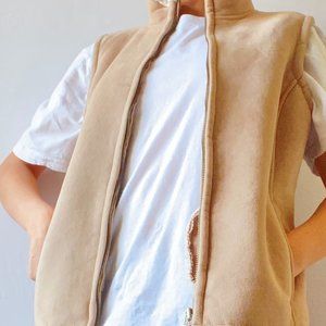 Beige women's vest